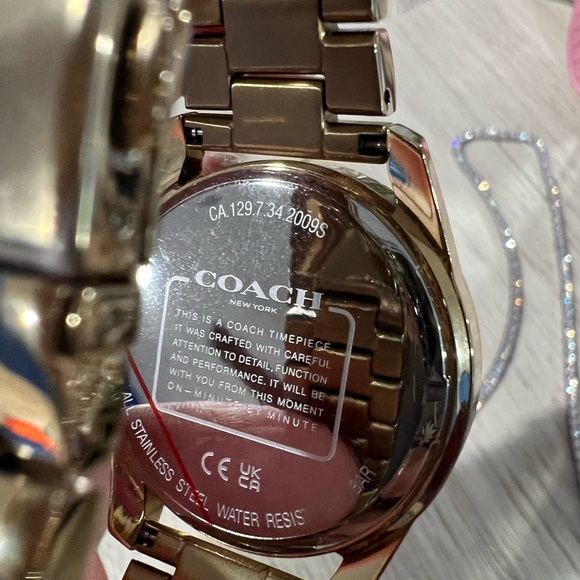Coach Preston Rainbow Gold Tone Watch NWT - Picture 8 of 12